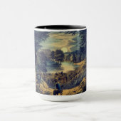 Der Erntemond, Currier & Ives: Tasse (Zentrum)