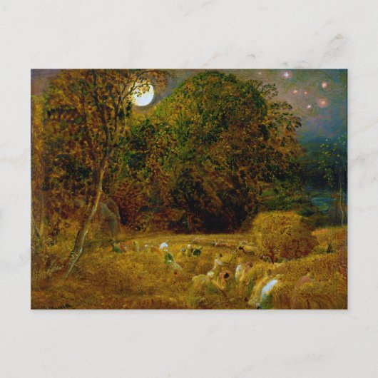 Der Erntemond von Samuel Palmer (1833) Postkarte (Vorderseite)