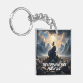 Der Eroberer der Höhen DER HERR ist mein KROCK Schlüsselanhänger (Vorderseite links)