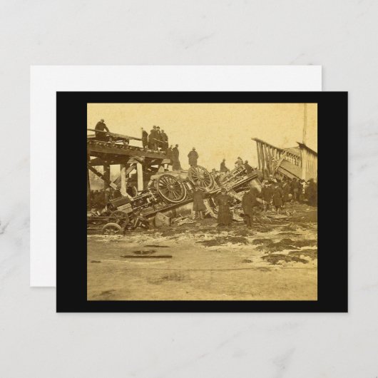 Der erschreckende Unfall am Farmington River (Sepi Postkarte (Vorne/Hinten)