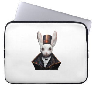 Der erschreckte Magier wird aus einem Hutkaninchen Laptopschutzhülle