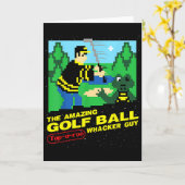 Der erstaunliche Golfball Tap-a-roo Whacker Typ Karte (Gelbe Blume)