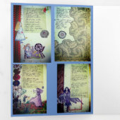 Der erstaunliche Wanderer Dreifach Gefaltete Urlaubskarte (Innen Erste Seite)