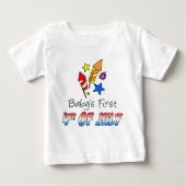 Der erste 4. Juli des Babys Baby T-shirt (Vorderseite)