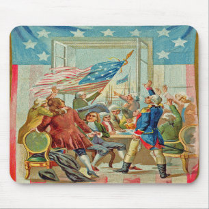 Der erste Amerikanische Unabhängigkeitstag Vintag  Mousepad