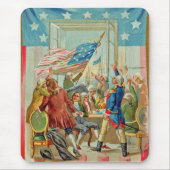 Der erste Amerikanische Unabhängigkeitstag Vintag Mousepad (Vorne)