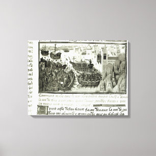 Der erste Angriff auf Reifen Leinwanddruck