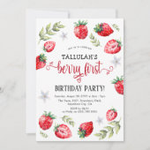 Der erste berry-licious Geburtstag des Kleinen! Einladung (Vorderseite)
