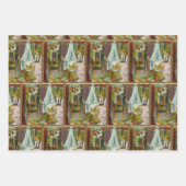 Der erste Besuch des Weihnachtsmanns Geschenkpapier Set (Vorderseite 2)