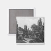 Der erste Blick auf den großen Garten Magnet (Vorderseite/Rückseite)