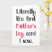 Der erste, den ich gesehen habe, der lustige Mutte Karte (Gelbe Blume)