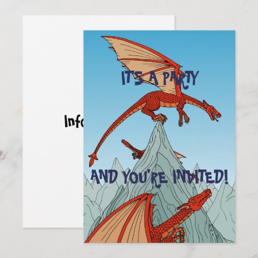 Der Erste, der den Top gewinnt! Einladung (Vorne/Hinten)