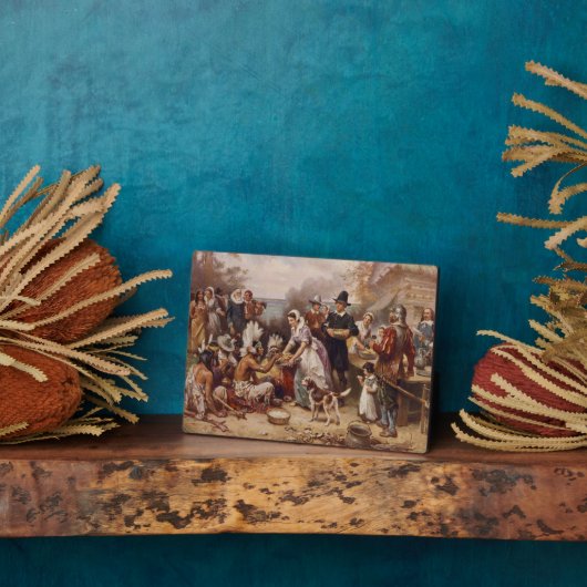 Der erste Erntedank 1621 | c.1932 Fotoplatte (Seite)