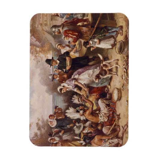 Der erste Erntedank 1621 | c.1932 Magnet (Vertikal)