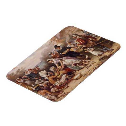 Der erste Erntedank 1621 | c.1932 Magnet (Linke Seite)