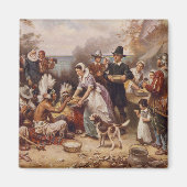 Der erste Erntedank 1621 | c.1932 Magnet (Vorne)