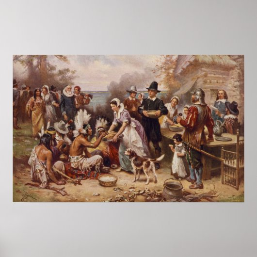 Der erste Erntedank 1621 | c.1932 Poster (Vorne)