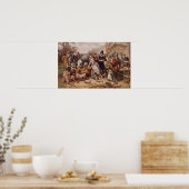 Der erste Erntedank 1621 | c.1932 Poster (Küche)