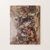 Der erste Erntedank 1621 | c.1932 Puzzle (Vertikal)