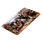 Der erste Erntedank, 1621. Fine Art Magnet (Linke Seite)