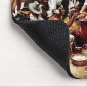 Der erste Erntedank, 1621. Fine Art Mousepad (Ecke)