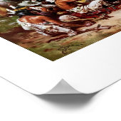 Der erste Erntedank 1621. Fine Art Poster (Ecke)