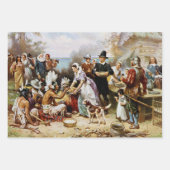 Der erste Erntedank, 1621, Geschenkpapier Set (Vorderseite)