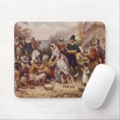 Der erste Erntedank 1621% pipe% c.1932 Mousepad (Mit Mouse)