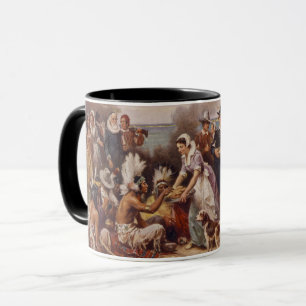 Der erste Erntedank 1621% pipe% c.1932 Tasse