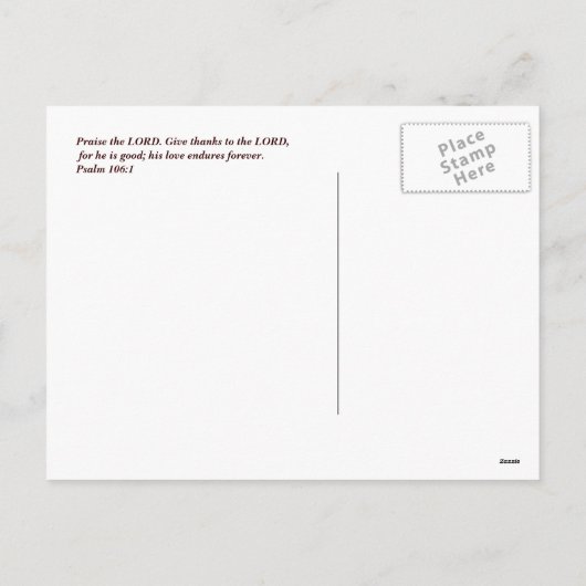 Der erste Erntedank, 1621. Postkarten (Rückseite)