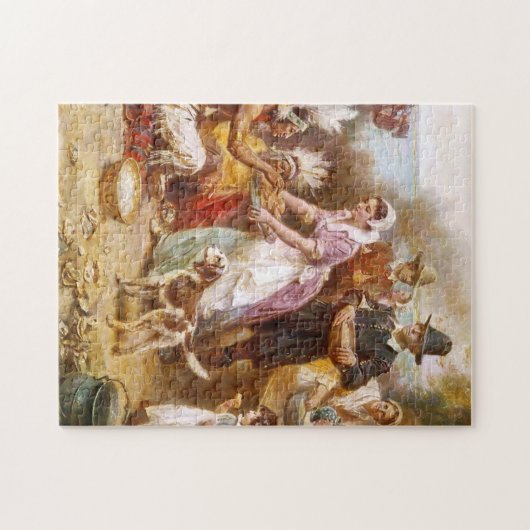 Der erste Erntedank 1621 Puzzle (Horizontal)