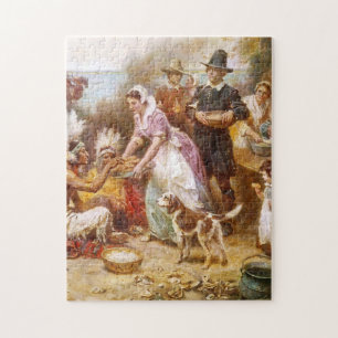 Der erste Erntedank 1621 Puzzle