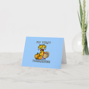 Der erste Erntedank des Babys Feiertagskarte