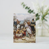 Der erste Erntedank Feiertagspostkarte (Stehend Vorderseite)