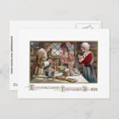 Der erste Erntedank Feiertagspostkarte (Vorne/Hinten)