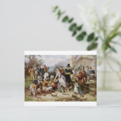 Der erste Erntedank Feiertagspostkarte (Stehend Vorderseite)