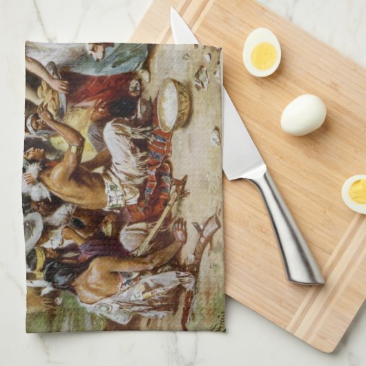 Der erste Erntedank Handtuch (Viertel Falte)