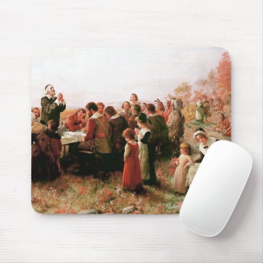 Der erste Erntedank in Plymouth Mousepad (Mit Mouse)