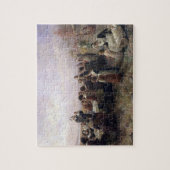 Der erste Erntedank in Plymouth von Brownscombe Puzzle (Vertikal)