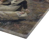 Der erste Erntedank in Plymouth von Brownscombe Schneidebrett (Ecke)