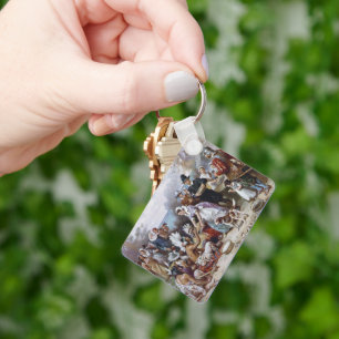 Der erste Erntedank von Jean Ferris c. 1912 Schlüsselanhänger