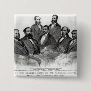 Der erste farbige Senator und die Vertreter Button