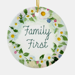 Der erste florale Daisy Chain farbenfrohe Garten d Keramik Ornament