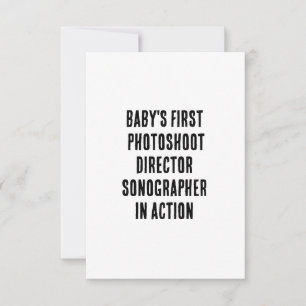 Der erste Fotoshootdirektor des Babys - Sonographi Dankeskarte