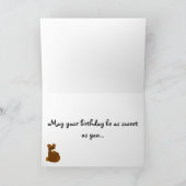 Der erste Geburtstag des Babys Karte (Innenseite)