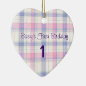 Der erste Geburtstag des Babys Keramikornament (Rechts)