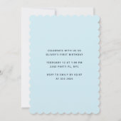 Der erste Geburtstag des kleinen Sweetheart Boys Einladung (Rückseite)