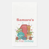 Der erste Geburtstag Serviette (Vorderseite)
