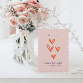 Der erste Geburtstag von Little Sweetheart Valenti Einladung