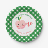 Der erste Geburtstag von "Unsere Augen" Pappteller (Vorderseite)